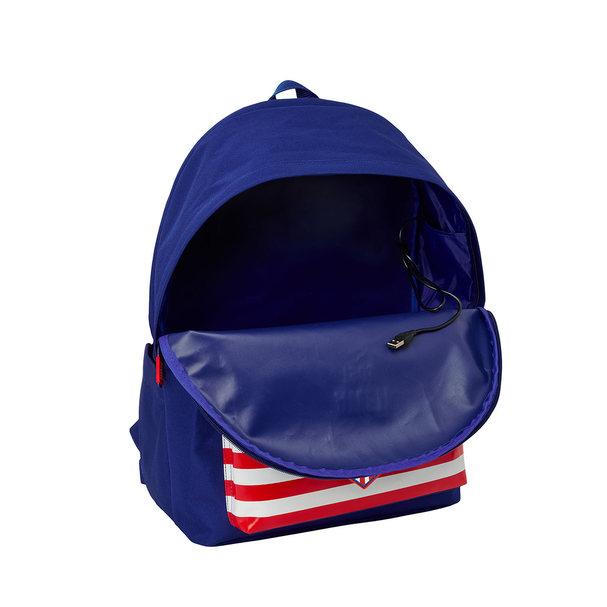 Mochila doble para port&aacute;til bandera Atl&eacute;tico de Madrid image number null